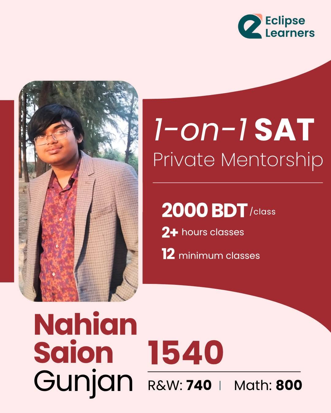 SAT Private Mentorship